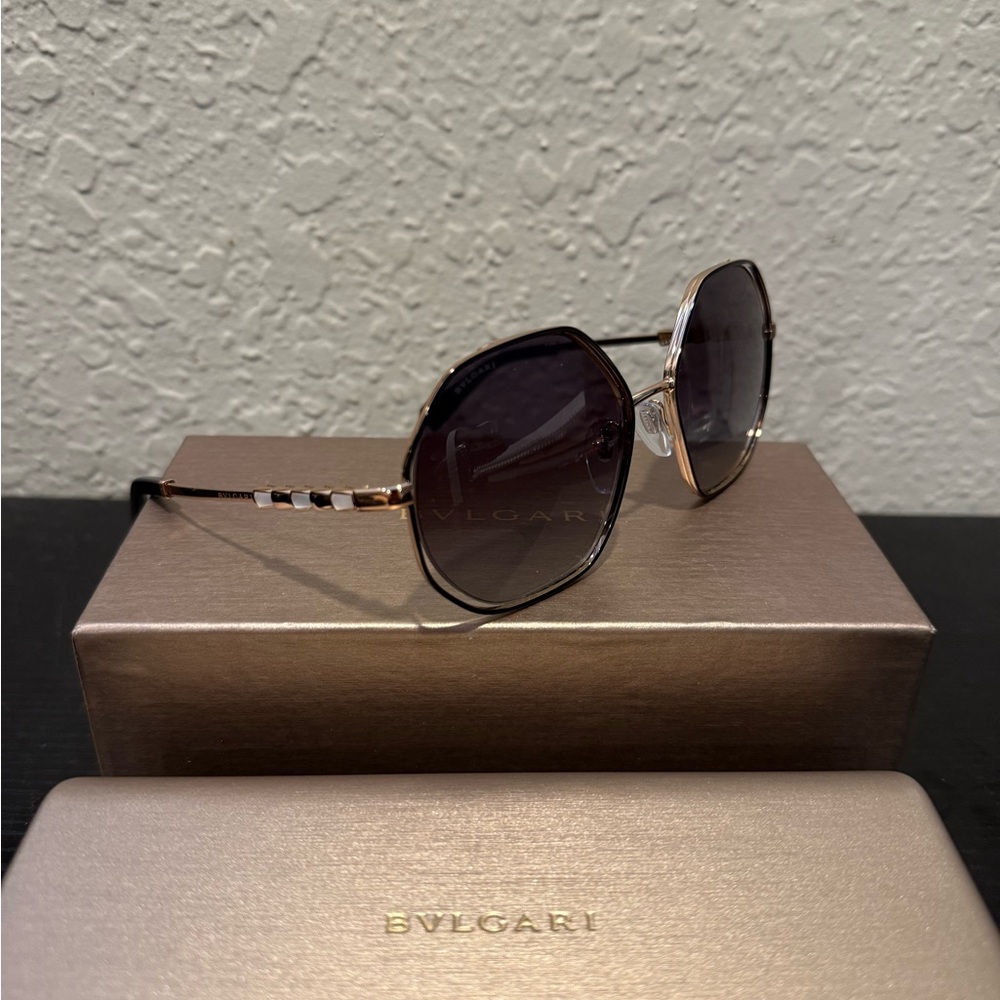 Bulgari Women's Sunglasses - Gold and Black